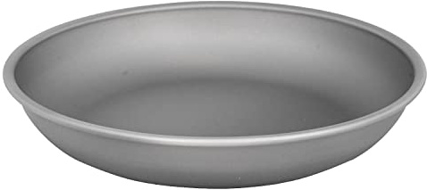TiTo Titanium Piatto in Titanio Portatili Ultraleggere Piatti Piattino da Campeggio Esterno Stoviglie per Barbecue Escursionismo Domestico Zaino Trekking Viaggi Picnic(Centrale)