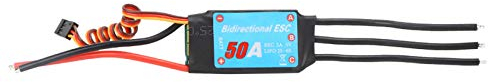 RC Brushless ESC Elektronischer Geschwindigkeitsregler Zweiwege-Steuerung für RC-Car, Schiffe, Unterwasserpropeller Zubehör(50A)