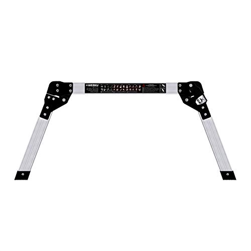 Werku WK700170, Plataforma, Largo 100 cm, Ancho 45 cm, Alto 75 cm, Capacidad de carga 150 kilos, Aluminio 1.5 mm, Plegable, Antideslizante