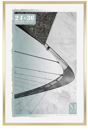 MCS Foundation 61 x 91 cm Cornice per Poster dal Design Tradizionale, Ampia Cornice da Parete per Esposizione in Verticale e Orizzontale, per Foto, Poster, Stampe e Pittura d'Arte (Confezione da 1)