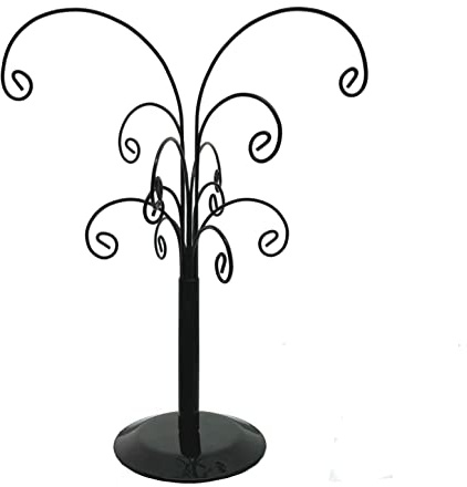 JZK Nero metallo Espositore per gioielli orecchini, supporto albero per orecchini, espositore per orecchini, espositori supporto per orecchini, Espositori Per Ornamenti palline Natale