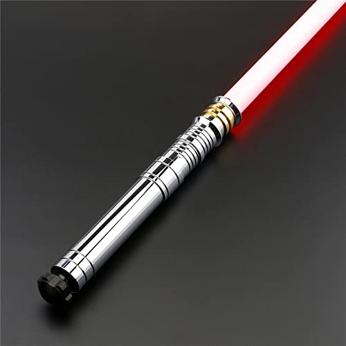 Darth Revan Lightsaber FX Neopixel Lightsaber with Metal Handle for Hard Duels, Force FX Lightsaber with Many Effects, Colours, Soundfonts, Saber King FX (NEOPIXEL)