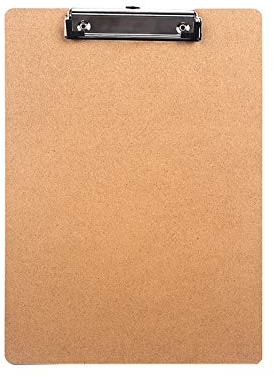 Planchettes à Pince Le dossier de fibresboard peut être suspendu à clip de métal StoragePlart-Presse-papiers de réunion de la réunion d'entrevue d'entrevue for papier A4 (5 packs / 10 paquets) Clip Pl