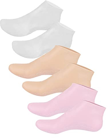 Mikinona Calcetines Hidratantes Elásticos Calcetines De Loción Para Pies Secos Fundas De Gel Spa Para Mujeres