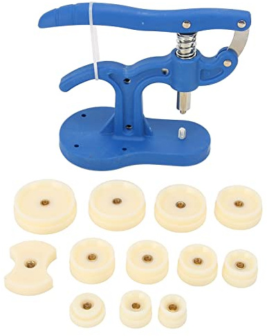 Watch Back Press Set, Nylon Prevent Slip Professional Watch Press Kit with 12pcs Fitting Dies Watch Back Press Watch Back Case Closer, Watch Back Remover Tool for Watch Repair Watchmakers