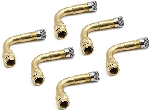 XYWHPGV 6pcs 90 Grad Goldton Motorrad Autoreifen Ventilverlängerung Reifen Vorbau Extender(5b9a0 8d114 79e7f 62aea 45434 61a50