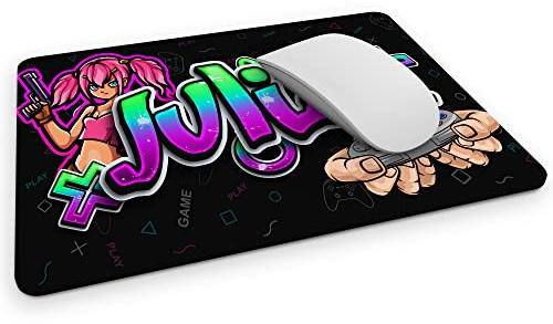 timalo® Cooles Gamer Mousepad mit Namen Bedrucken lassen | Mauspad Gaming Bild Graffiti für Mädchen | Mousepad-g-12-270x190