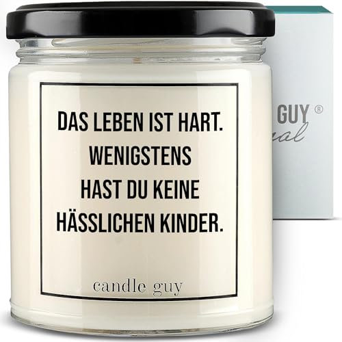 candle guy Duftkerze im Glas [Brennzeit 70h] - Duft-Kerze handgemacht mit Spruch | Freches Geschenk für Frauen, Freundin, Geburtstag | 100% Sojawachs, schöne natürliche Düfte mit ätherischem Öl