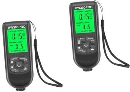 iplusmile 2st Schichtdicke Messgerät Dickenmessgerät Auto-farbmessgerät Kolorimeter Schichtdickenmesser Glanzmesser Auto Autolack Meter Autolackmessgerät Farbdickenmesser Film Abs