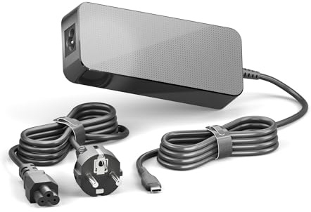 Vuelogic USB-C Power Supply 100W, Cargador rápido PD, tecnología GAN, Cargador para portátil y Dispositivos móviles, Negro