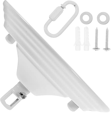 KONTONTY Plaque de Recouvrement de Plafond Support de Fixation pour Luminaire en Métal Blanc Antirouille Rétro Vintage Kit de Montage pour Lampe Suspendue