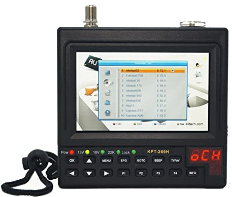 Buscador de satélites DVB-S2 Satfinder Digital Satellite TV Receptor Finder Meter MPEG-4 Modulador Full HD Satellite Finder KPT 269H Operación rápida y sencilla