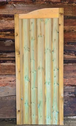 Wooden TVG SWAN Neck Garden Gate Pedestrian Gate, Wooden Pressure Treated 5ft 150cm (150 cms High x 120 cms Wide x 5 cms Deep)