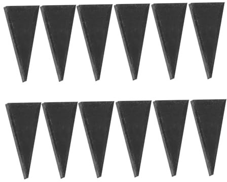 COOPHYA 12stücke Dreieckiger Axtkeil Hammerreparaturkeil Carbon-stahlkeil Axt Zubehör Werkzeugersatzteile Hammerkeil Axtstielschutz Hammerwartung Stahlkeil Axtteile