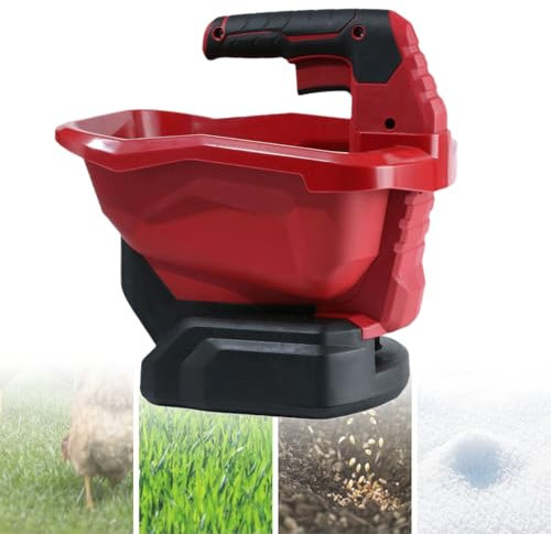 Épandeur D'engrais Portatif Sans Fil 3,3L, Largeur De Dispersion Réglable Et Débit Variable, 18V, Pour Engrais, Semences De Gazon, Sel Et Gravier