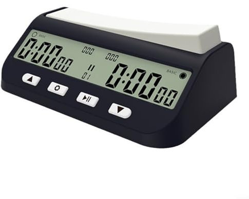 LVYXON Digitaler Schach-Timer, große Knopf-Stoppuhr, Multifunktionsuhr mit Wippe, für chinesische Schachspiele