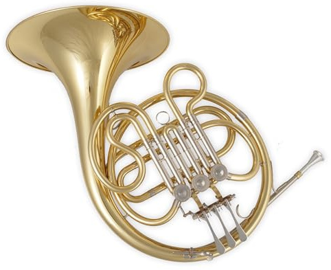 Soundman EWH-425 Waldhorn in B - Junior Horn mit 3 Ventilen - inkl. Mundstück, Koffer und Pflegezubehör