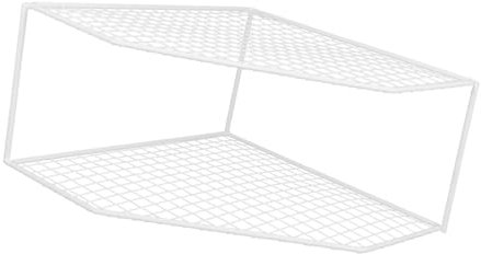 Ipetboom Organizador De Sartenes De Cocina De 2 Niveles Estante De Almacenamiento De Esquina Rejilla De Hierro Multiusos para Hogar y Cocina Organizador Práctico De Ollas y Sartenes