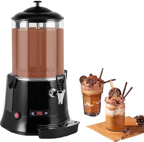 Sunseota Chocolatière Chaude Professionnelle, Chauffe-Chocolat électrique, tempéreuse à Chocolat réglable de 30 à 90 °C pour Chauffer Le Chocolat, Le café, Le Lait et Le thé,5L