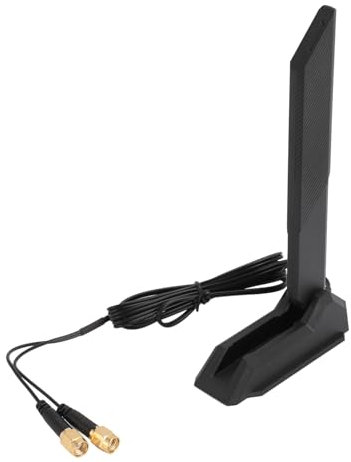 BONKZEBU Antena Eternal WiFi, Antena de Banda WiFi 6e de Soporte Múltiple de Banda, Antena de Alta Ganancia de Doble Banda Antena WiFi 2.4GHz 5GHz, para una Mejor Cobertura y Alcance