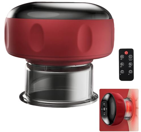 Ventouse électrique infrarouge, appareil de massage électrique avec 12 trous sous vide, en verre intelligent pour cupping, réduit les douleurs musculaires, les toxines corporelles