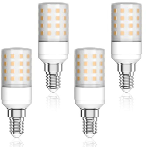 Klighten E14 LED Lampe Warmweiß 2700K Nicht Dimmbar, E14 Glühbirne 1050LM, AC 220-240V, 9W Glühbirne LED Leuchtmittel Warmweiss für Schmücken Beleuchtung Kein Flackern Glühlampe 4er