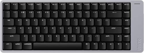 LOFREE Flow2 Low-Profile Mechanical Keyboard, Aluminum Alloy with Pulse Tactile Switches, Rechargeable Wireless Keyboards with 3 Mode Connections for Windows, macOS (Space Gray, 84 Keys) US-Layout