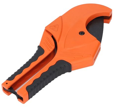 Spacnana Cortador de Tubos de PVC con Trinquete, Acero de Aleación, Corte sin Esfuerzo con Ergonómico, 65 Mm para Tareas de Plomería