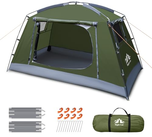 Night Cat Backpacking Tent for Camping: Portable 1 Person Hiking Waterproof Tent Quick Setup and Compact for Outdoor Festivals