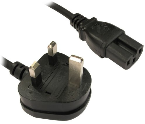 kenable Power Cord UK Plug to HOT IEC Cable Kettle Lead C15 2m [2 metres]