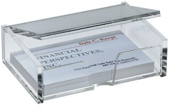 SIGEL GMBH Visitenkarten Box Acryl Glasklar 4004360980695