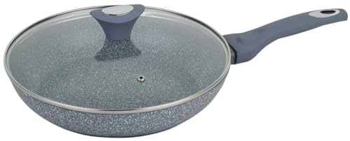 Klausberg Granit Pfanne Bratpfanne mit Deckel