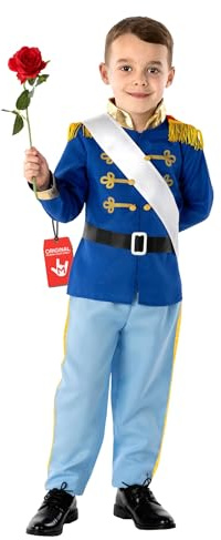 Fun Shack Disfraz Principe Niño, Chaqueta Principe Azul, Disfraces de Cuentos Infatiles, Disfraz Carnaval Niño