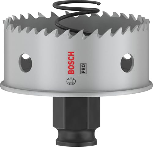 Bosch 1x PRO Sheet Metal PC Plus Lochsäge, 60 mm | für Edelstahlbleche, Stahlbleche, Ø 60 mm, Professional Zubehör Bohrmaschine
