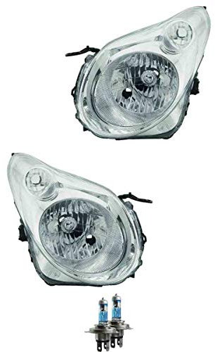 Halogen Scheinwerfer Frontscheinwerfer Set H4 für Alto inklusive Lampen