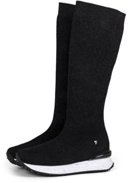 Sneakers Negras Estilo Bota calcetín para Mujer TYNSET