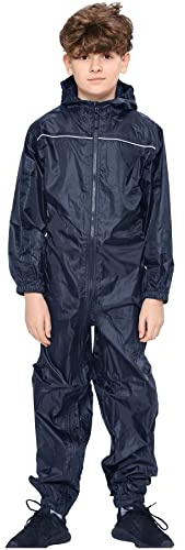A2Z 4 Kids Girls Boys Raincoat Kids Puddle Suits - Rainsuit 641 Navy 13