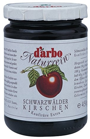 Confettura extra ciliegie nere 450 gr. - Darbo Naturrein
