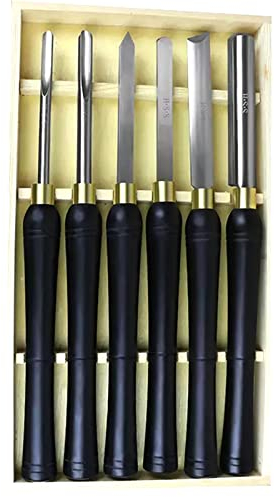 Drechselmesser Hss Drechseleisen Set Drechselbeitel Drehmeißel Drechseln Werkzeug Mit Holzgriff in Holzbox Drechselnwerkzeug