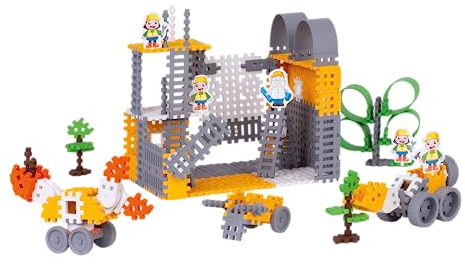 Marioinex Mini Waffle Builder groß 185 Elemente - Waffelbausteine Kinder - Building Blocks for Kids - Konstruktionsspielzeug - Bausteine Kinder - Steckbausteine Kinder - Building Toys
