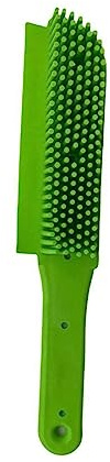 PNJB, Rubber Pet Hair Hand Brush Furniture Floor Sweeper, Portable Dogs Cats Hair & Lint Remover Rubber Massage for Furniture, Auto Detailing for Dogs Cats (Green)