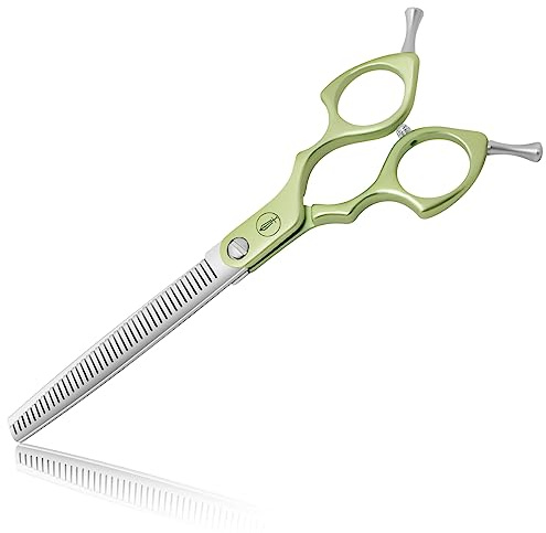 HASHIMOTO Thinning Shears for Dogs, Dog Thinning Shears for Grooming, 42 Teeth, 6.5 inch, 30% Thinning Rate, Extremely Light Weight, Designed for Professional Pet Groomers or Family DIY Use.
