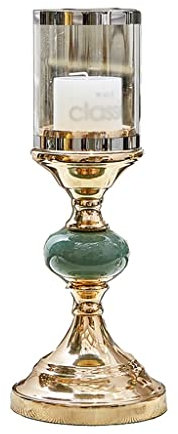 Kerzenhalterhalter Europäische Kerzenstiel-Ornamente im europäischen Stil Leichte luxuriöse französische kleine Kerzenrestick romantische Kerzenlicht Abendessen Home Tisch Aromatherapie Kandelaber ( S