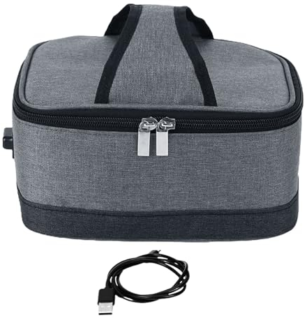 Vllold Borsa termica termica per pranzo, con presa USB, ad alta capacità, per lavoro, scuola, viaggi, picnic