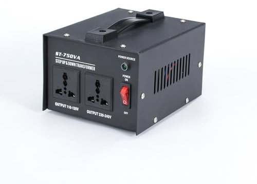 Power transformer, 220V to 110V step-up transformer, 110v to 220v voltage converter, ready to use, multiple protection mechanisms, 500w,750w