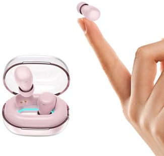 Mini unsichtbare Kopfhörer Bluetooth kabellos in Ear kleinste drahtlose schnurlose Ohrhörer Wireless Tiny Earbuds Ohrstöpsel für kleine Ohren Gehörgänge im Ohr versteckt Kopfhörer Headsets für Arbeit