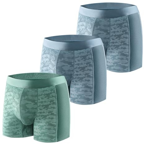 Carer 3er-Pack Herren Inkontinenz-Boxershorts, Inkontinenz Pants Männer | mit seitlichen Belüftungszonen und 80 ml Saugfähigkeit, Waschbar und wiederverwendbar für leichte Blasenschwäche