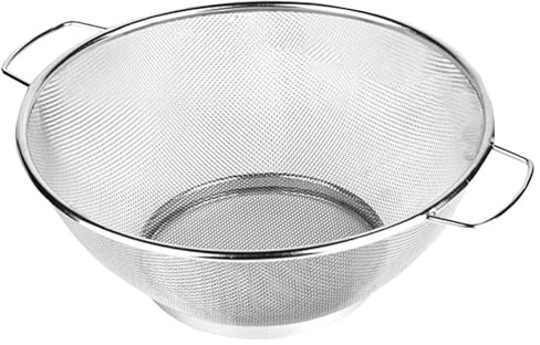 Passoire en acier inoxydable, passoire en acier inoxydable, passoire de cuisine pour laver les fruits avec poignées, passoire pour évier, panier à tamis polyvalent, résistant à la chaleur, pour pâtes
