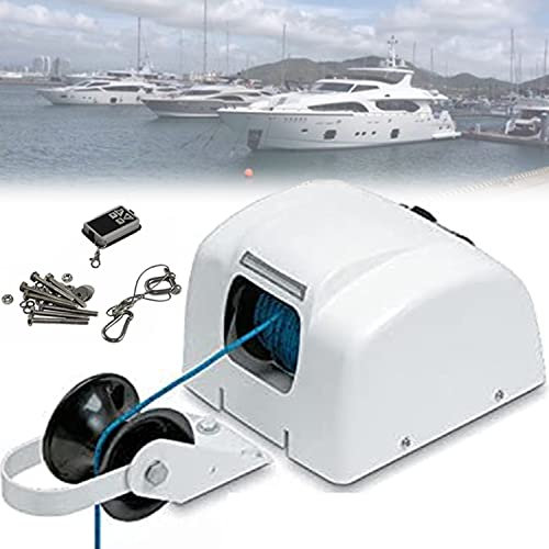 25LBS 12V Verricello elettrico dell'ancora Verricello dell'ancora dell'acqua dolce dell'acqua salata con telecomando Verricello dell'ancora Verricello della barca di acqua salata Verricello marino