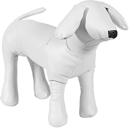 Asyduey Leder Hund Schaufensterpuppen Stehend Stellung Hund Modelle Spielzeug Haustier Tier Geschaeft Schaufensterpuppe L